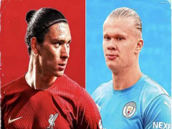 Darwin Nunez với Harry Kane
